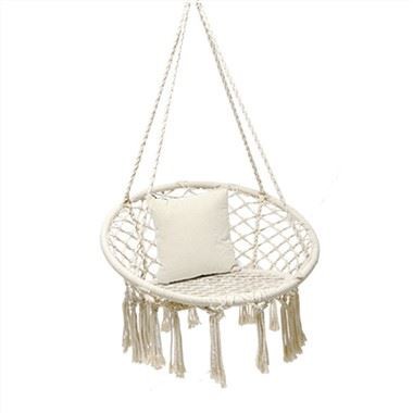 Білий кемпінговий гамак круглої форми